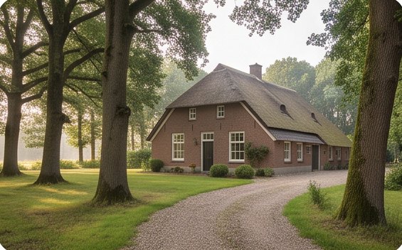 De boerderij aan het eind van de eikenlaan